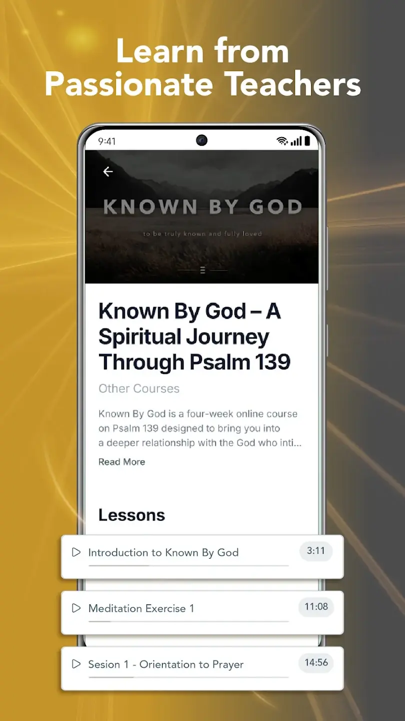 Known by God course and lesson library in the EOC app